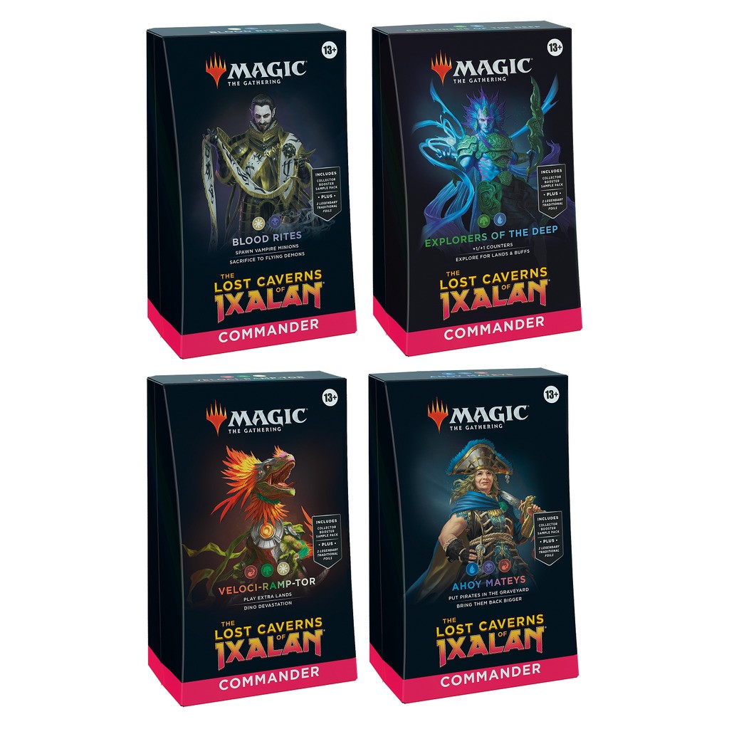 Alle 4 Commander decks - The Lost Caverns of Ixalan - Magic the Gathering