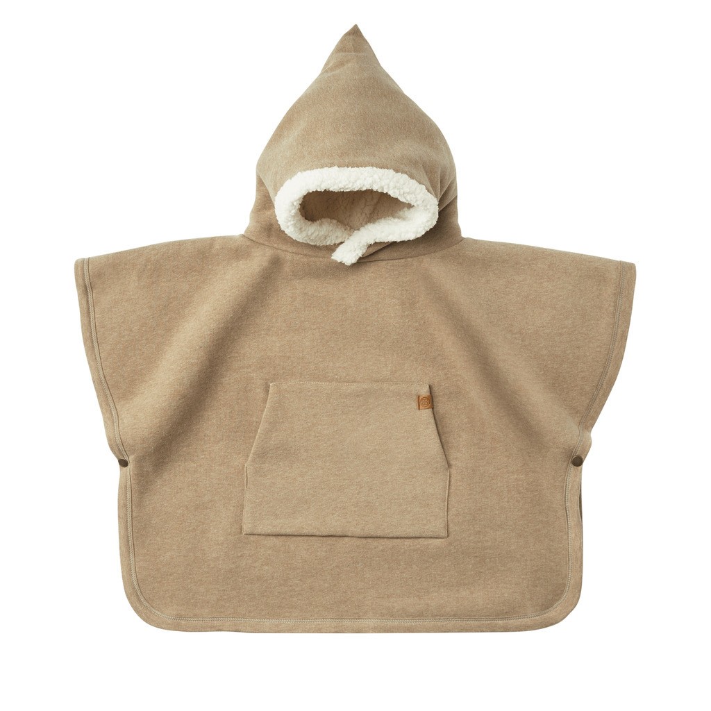 Cloby Teddy Poncho - Brown