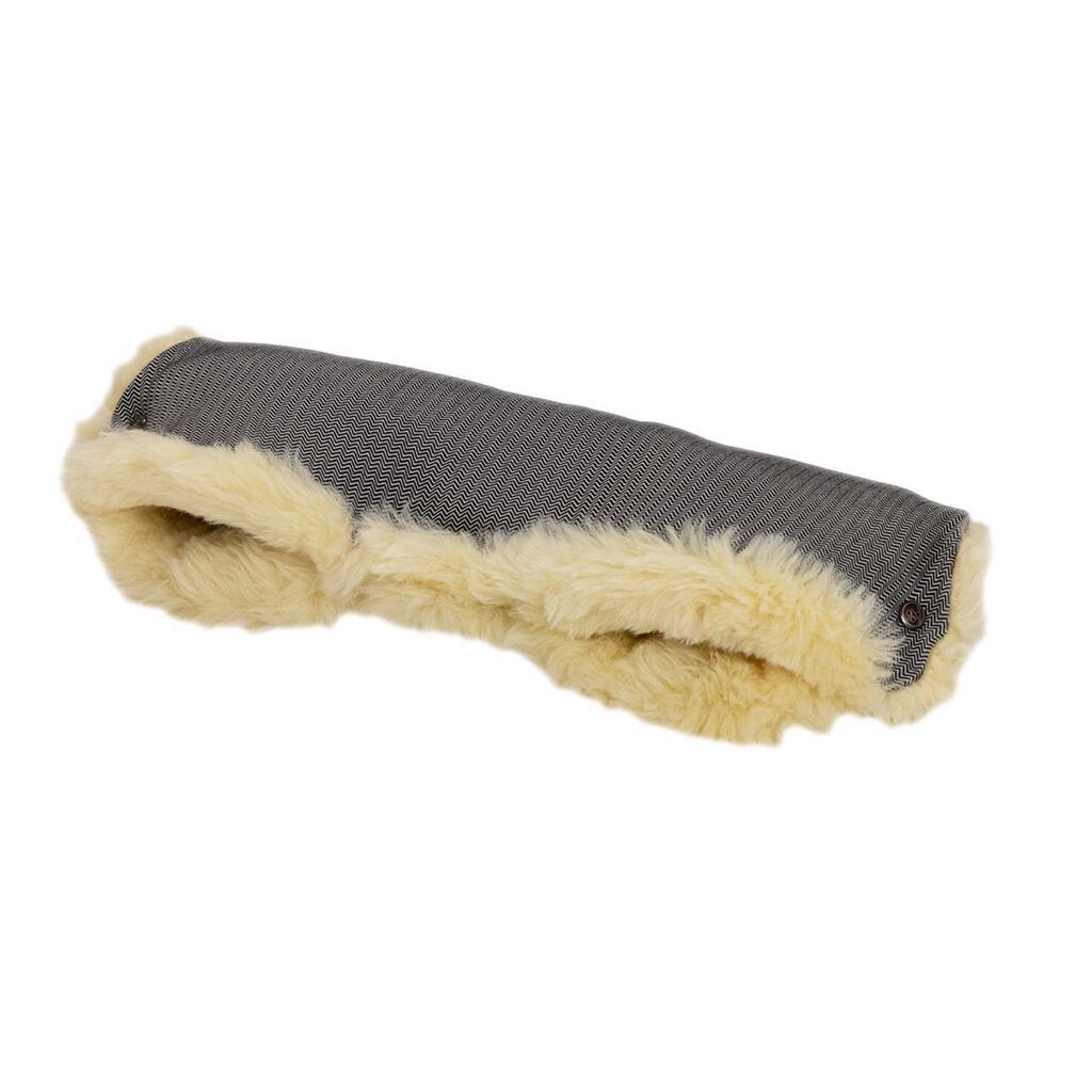 Naturkind håndmuffe i 100% lammeuld - Tulum (grå mønster)