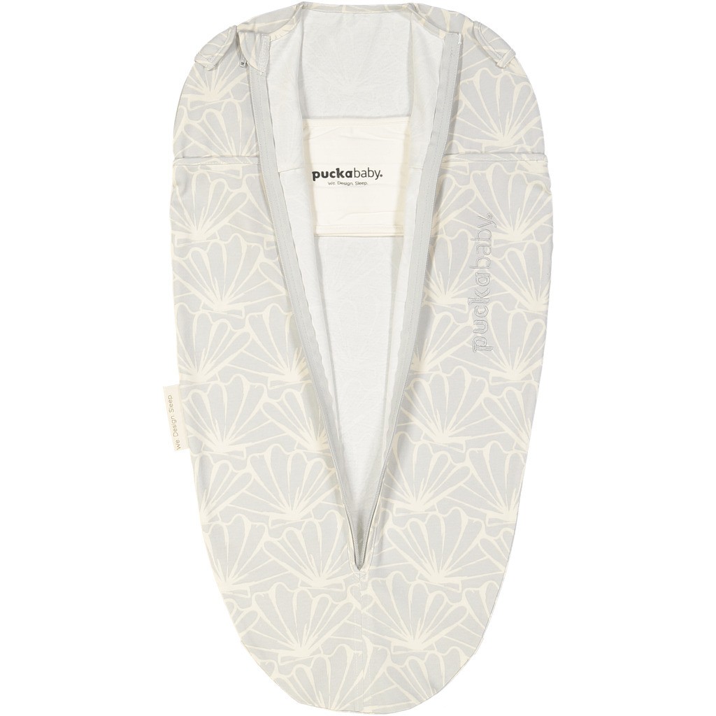 Puckababy The Original sovepose - mini 3/6 mdr. bomuld, Seashell Stone