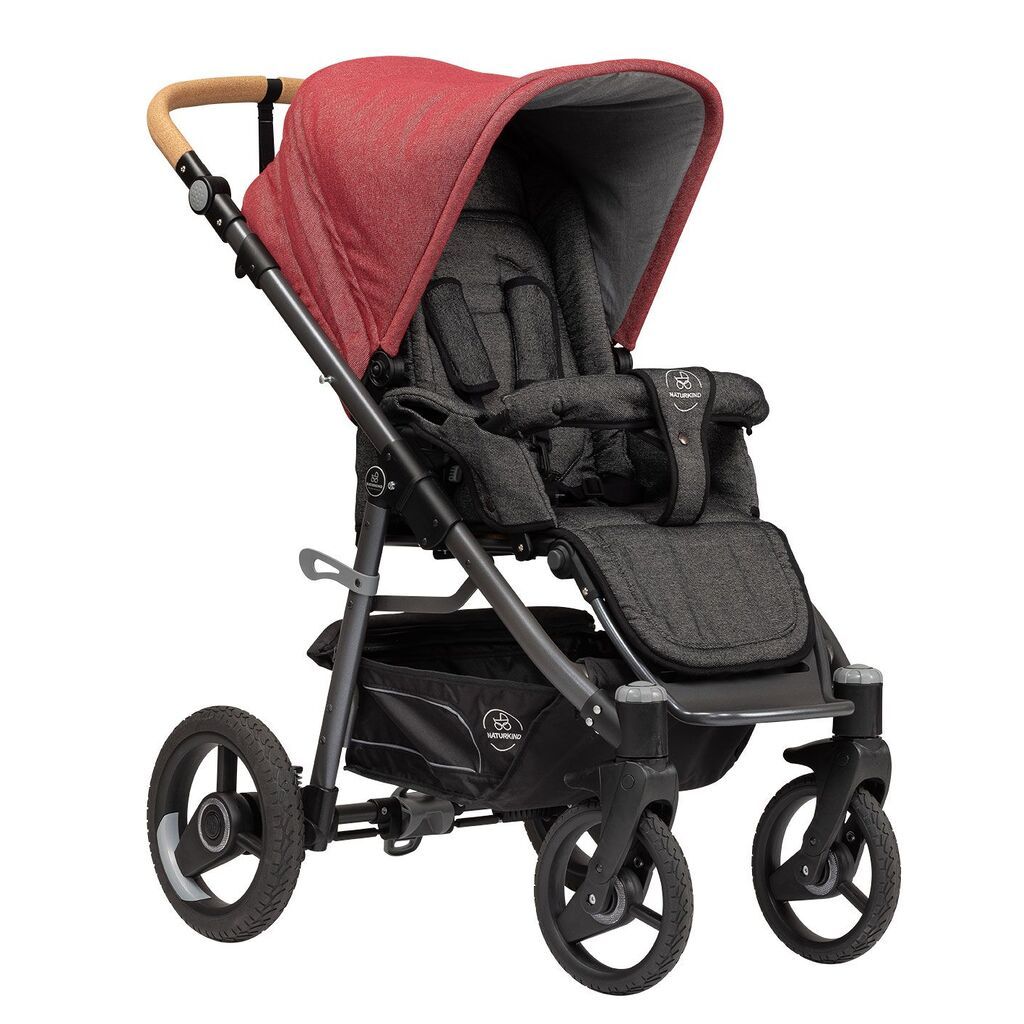 Naturkind Klapvogn Lux Evo - Granada (rødmeleret)