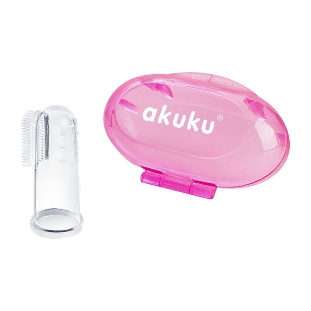 Akuku Finger Tandbørste Pink