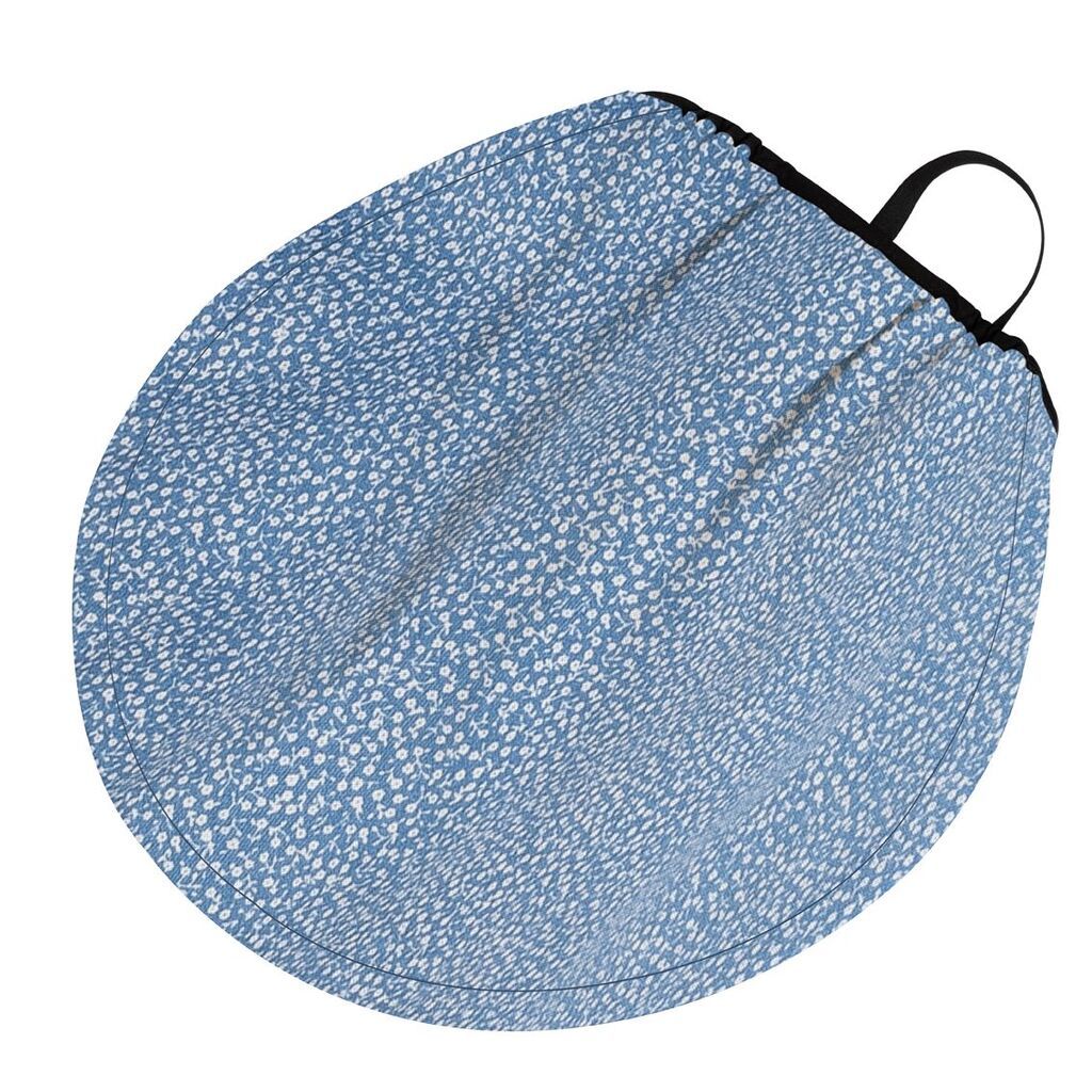 Naturkind solskærm i 100% økologisk bomuld - Flowers (lys med blomster)