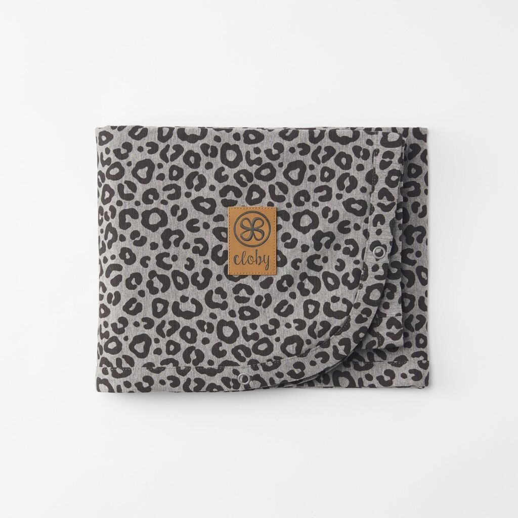 Cloby UV tæppe - Leopard Black Grey
