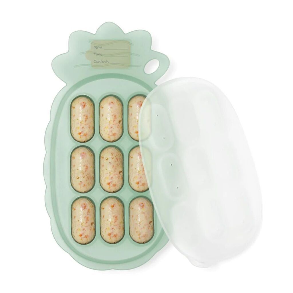 Haakaa Pineapple Silikone frysebakke - Pea Green