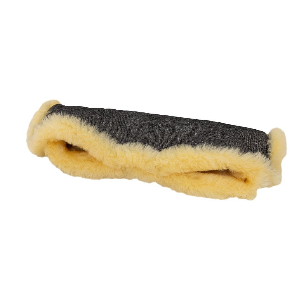 Naturkind håndmuffe i 100% lammeuld - Graphit (mørkegråmeleret)