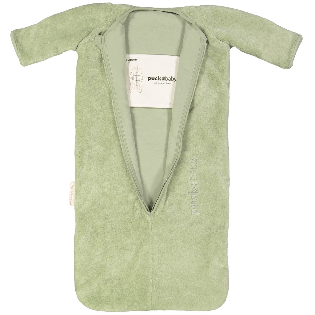 Puckababy the Bag Newborn, 0-6 mdr. / 70 cm, teddy, olive
