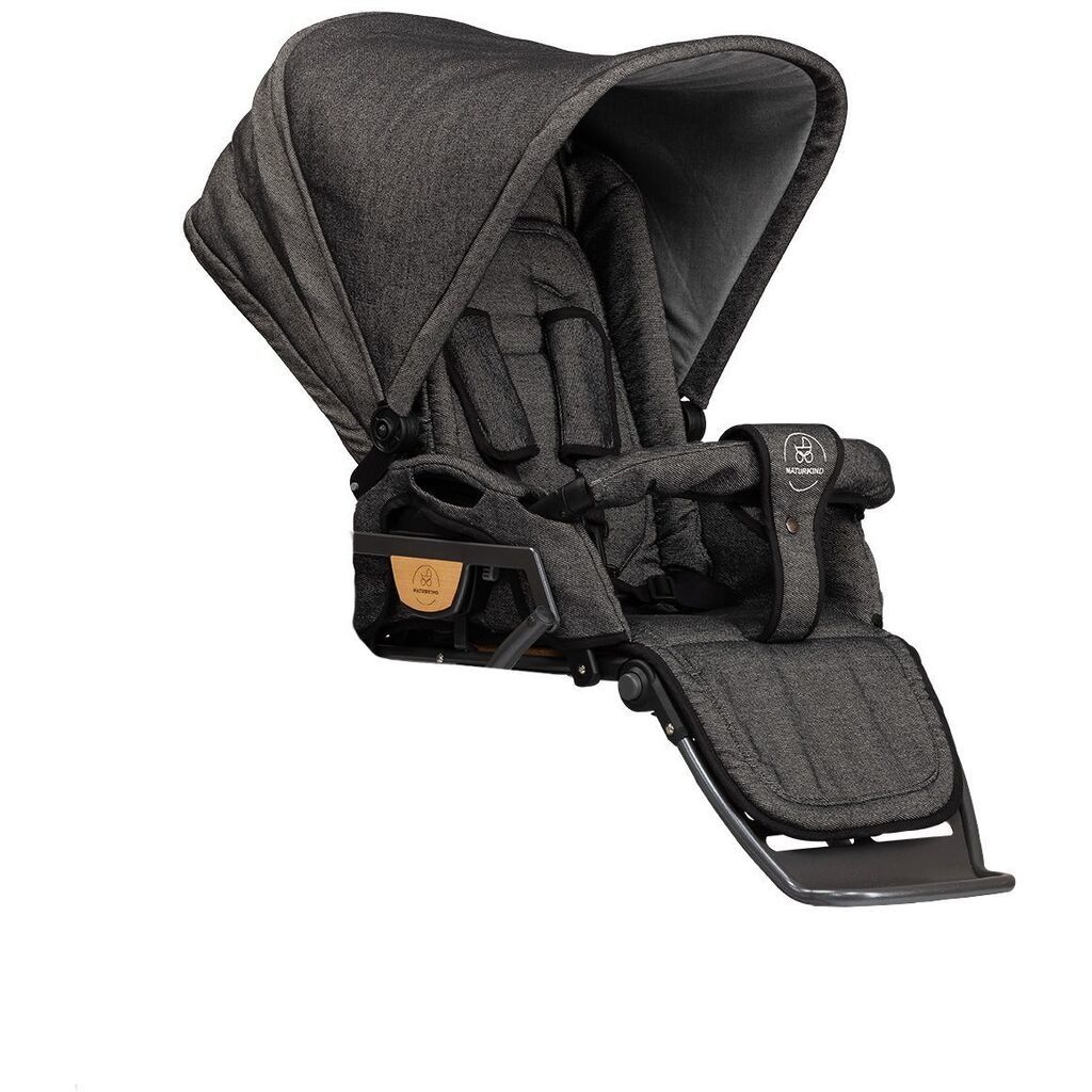 Naturkind Klapvognssæde - Graphit (mørkegråmeleret)