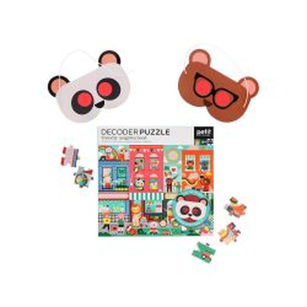 Petit Collage Decoder Puzzle Friendly Neighborhood - Puslespil