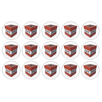 Minecraft muffinskageprint / sukkerprint - Dynamit