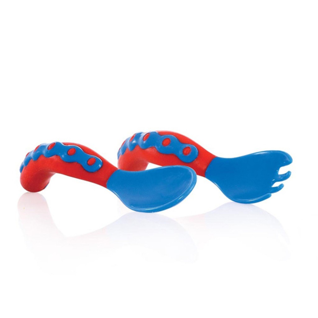 Nuby blåt Ergonomisk spisesæt
