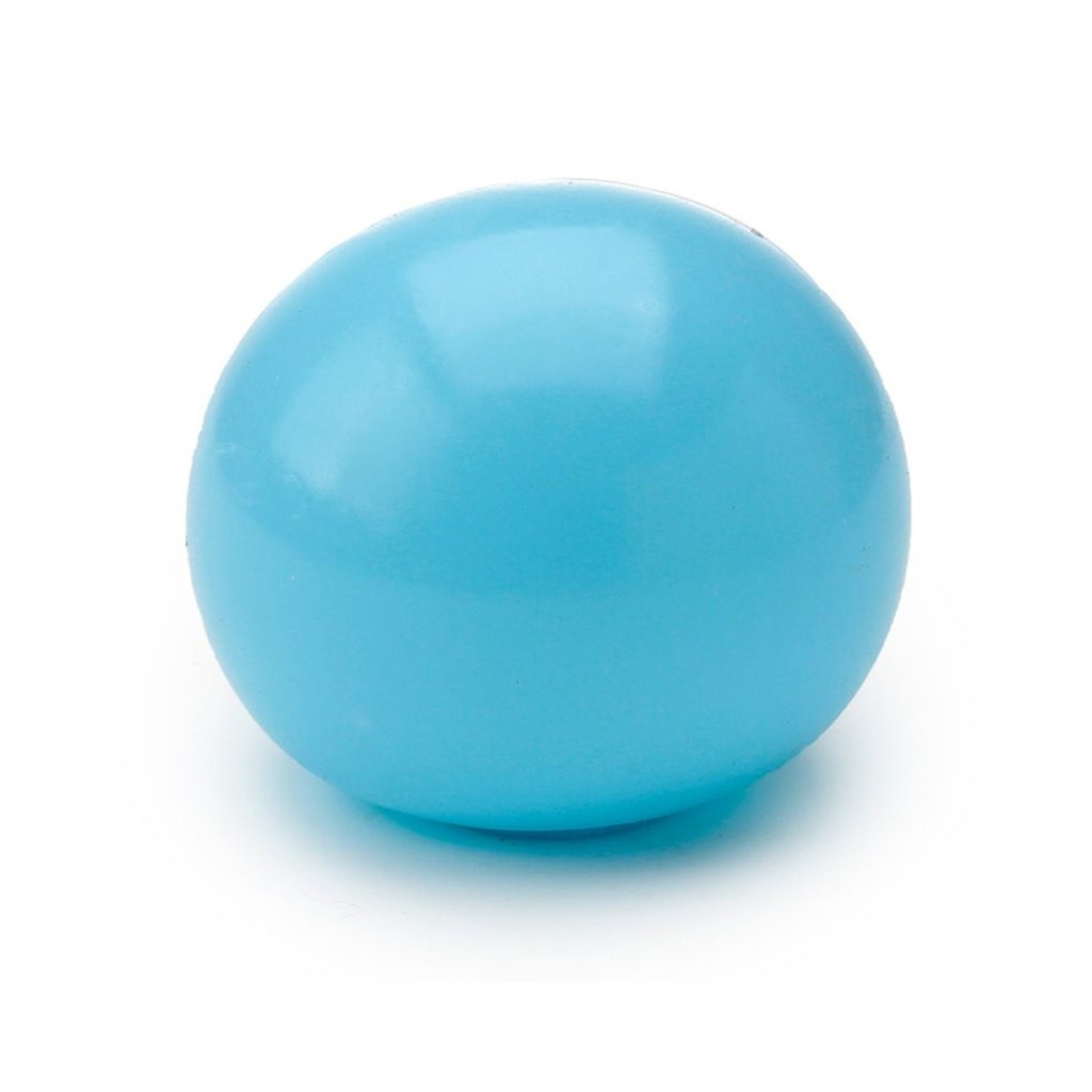 Elastisk Glow in the Dark stressbold - Blå