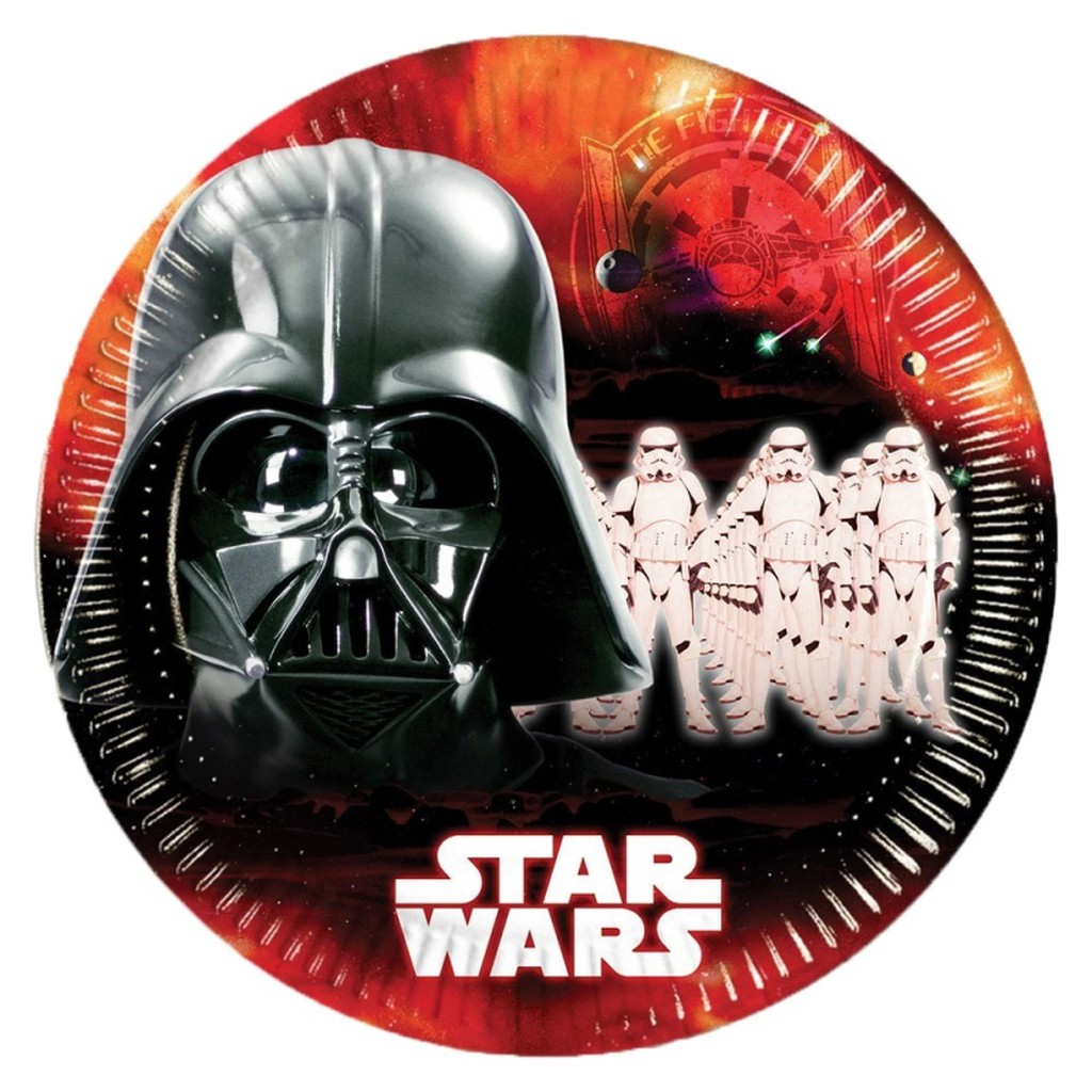 Star Wars paptallerkner - 8 stk.