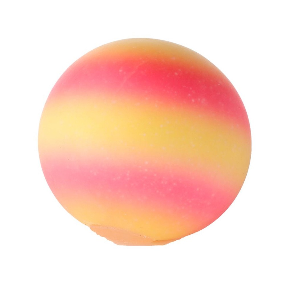 Galaxy Stressbold 9 cm - Gul/pink