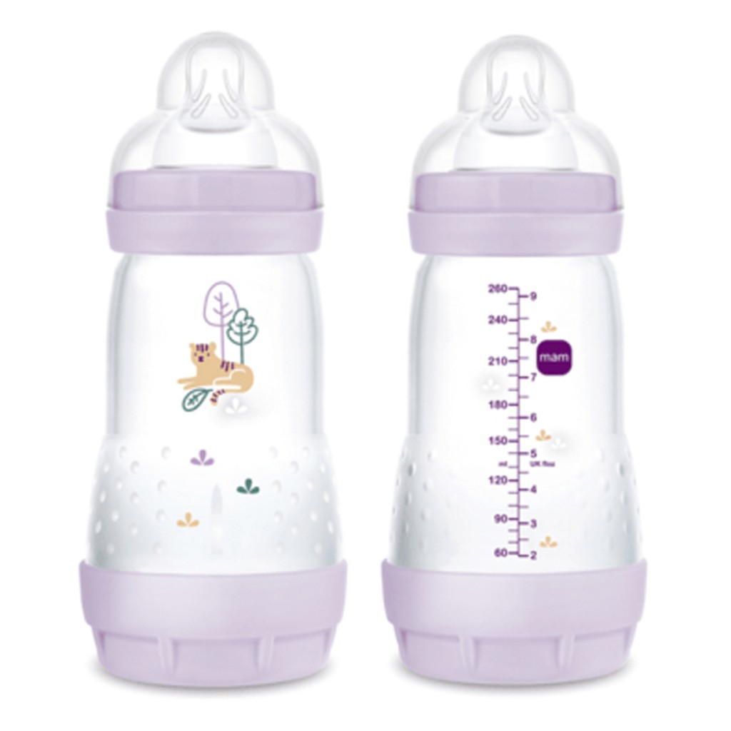 MAM Anti-Colic sutteflasker 260 ml 2 stk - Lavendel