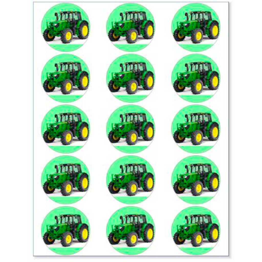 Traktor muffinskageprint / sukkerprint