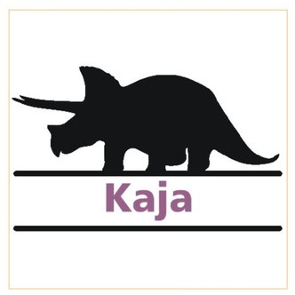 Klistermærke til madkasse - Dino