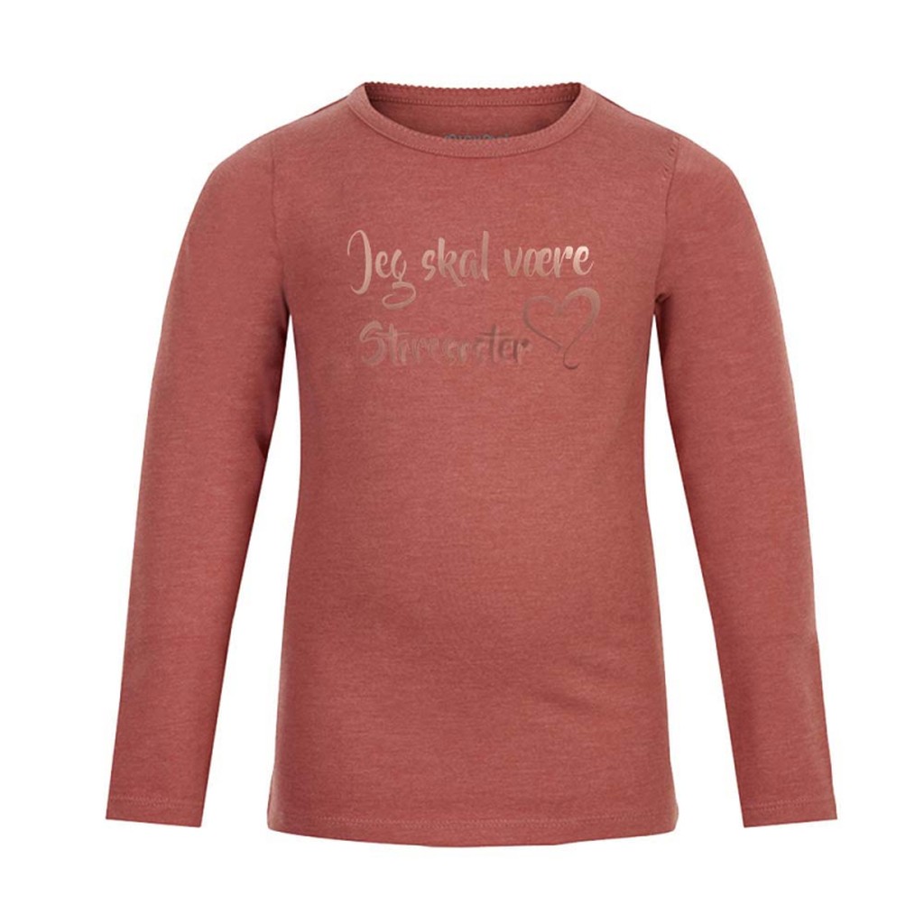 Jeg skal være storesøster bluse fra Minymo - Canyon Rose