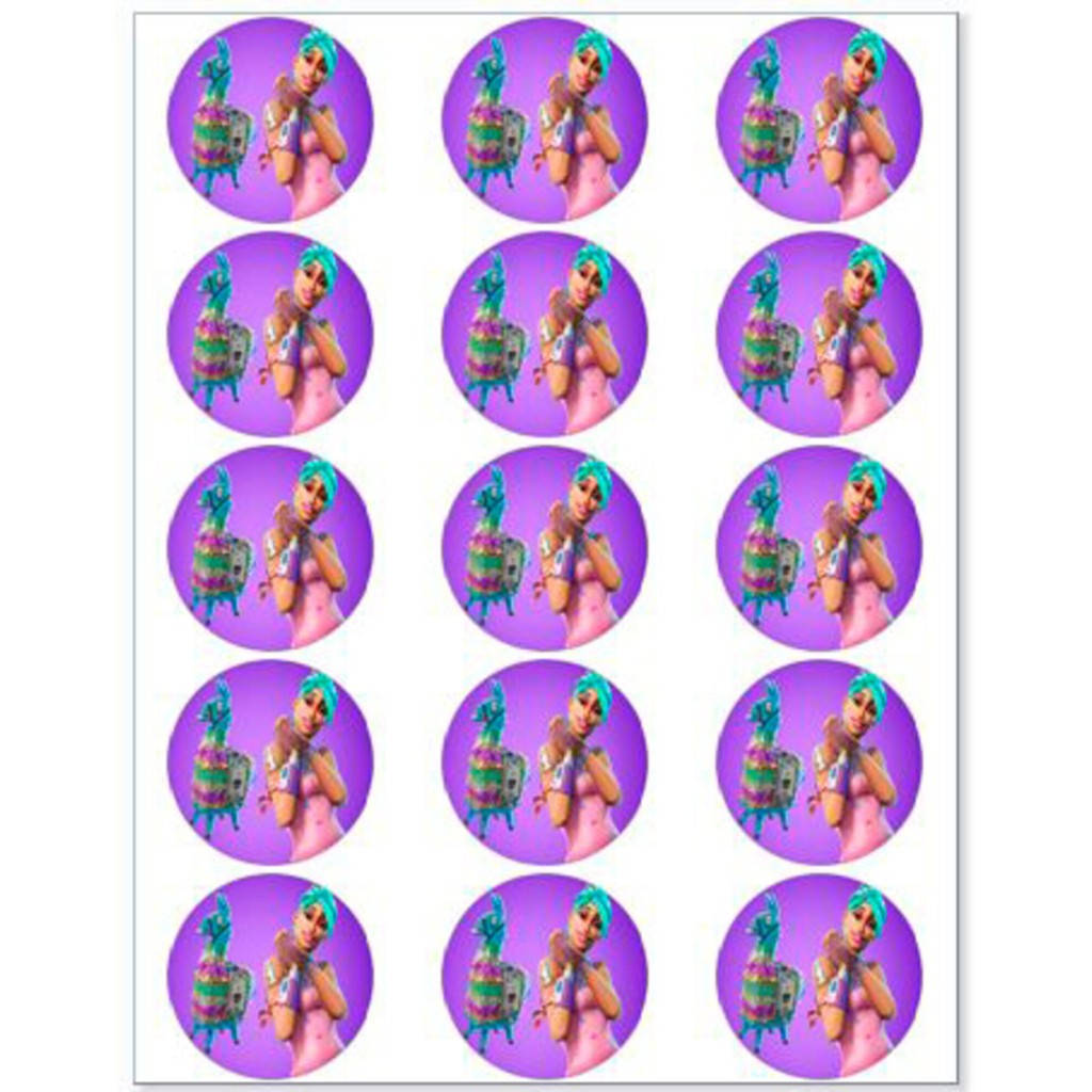 Fortnite muffinskageprint / sukkerprint