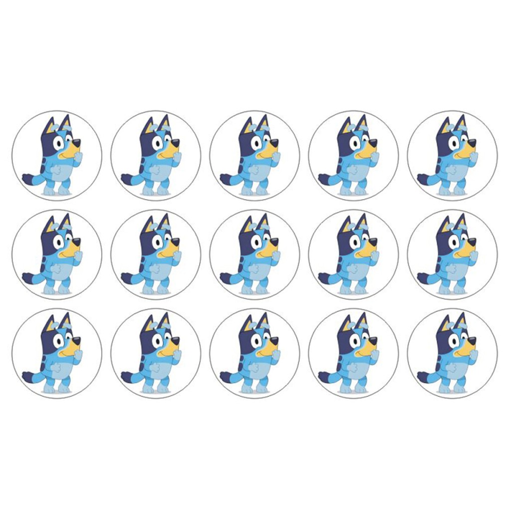 Bluey muffins sukkerprint