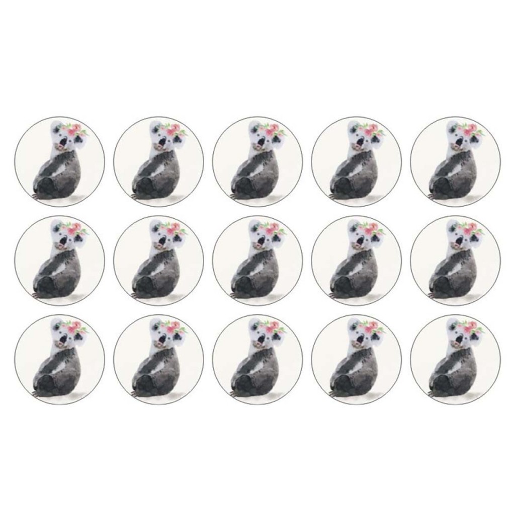 Koala muffinskageprint / sukkerprint