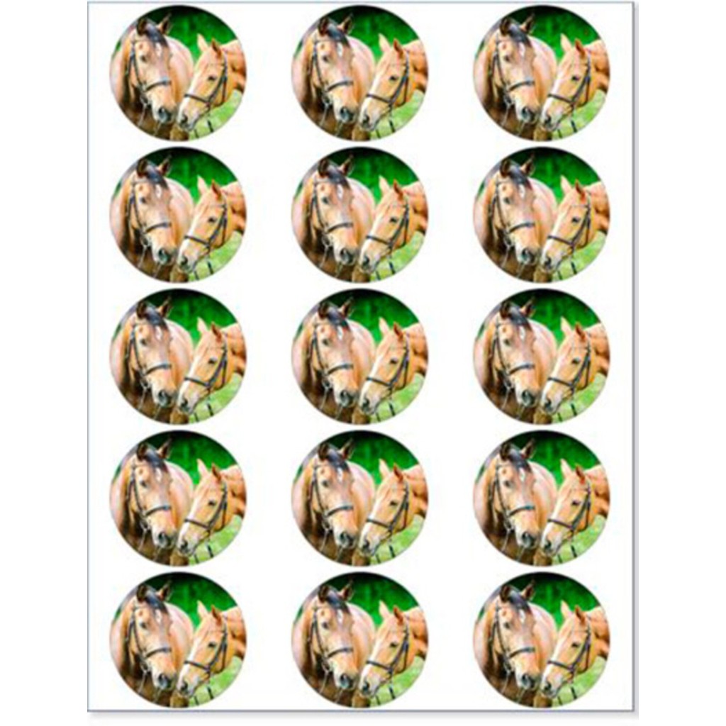 Heste muffinskageprint / sukkerprint
