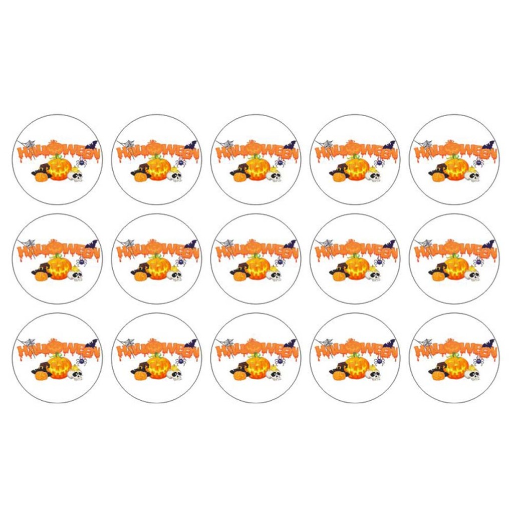 Halloween sukkerprint til muffins - Græskar