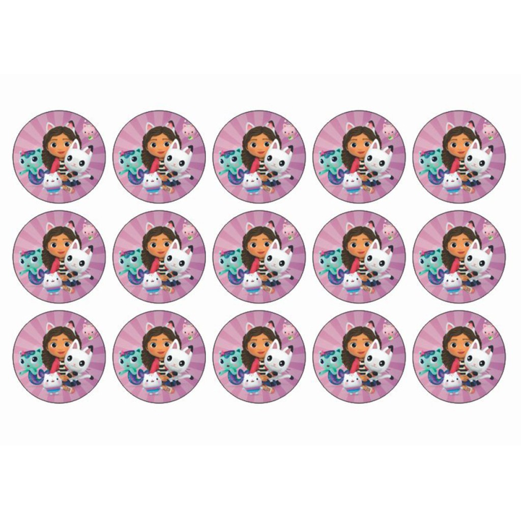 Gabbys Dukkehus muffins sukkerprint