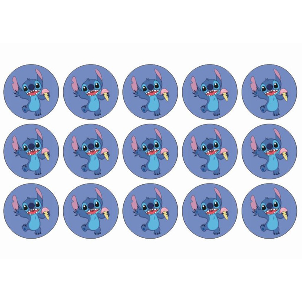 Stitch muffins sukkerprint - Is