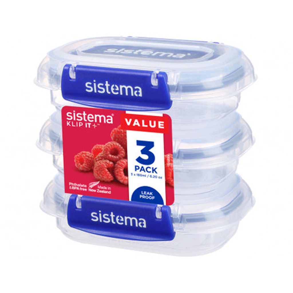 Sistema Klip It Plus 180 ml. -  3-pak