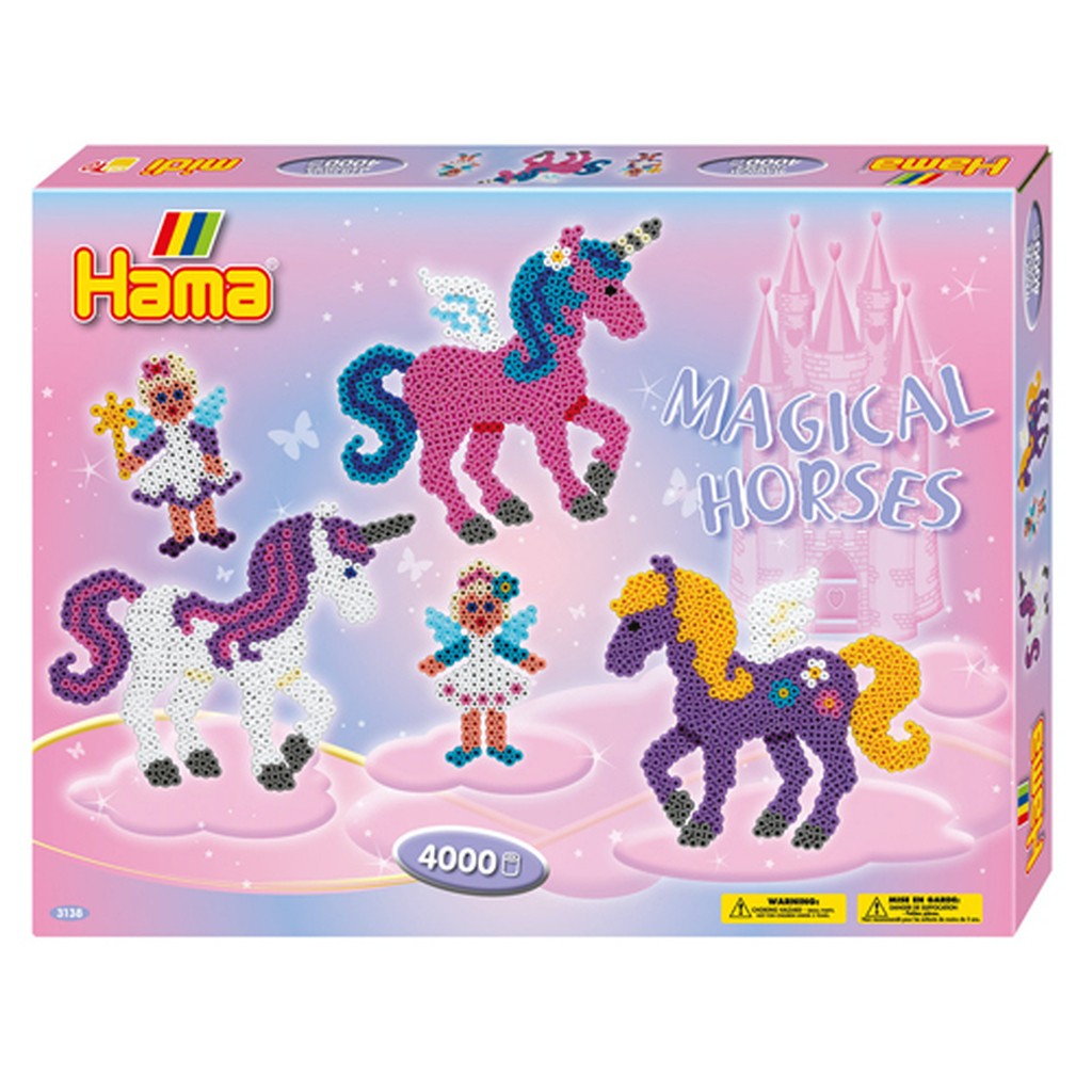 Hama gaveæske Magical Horses  - Midi perler