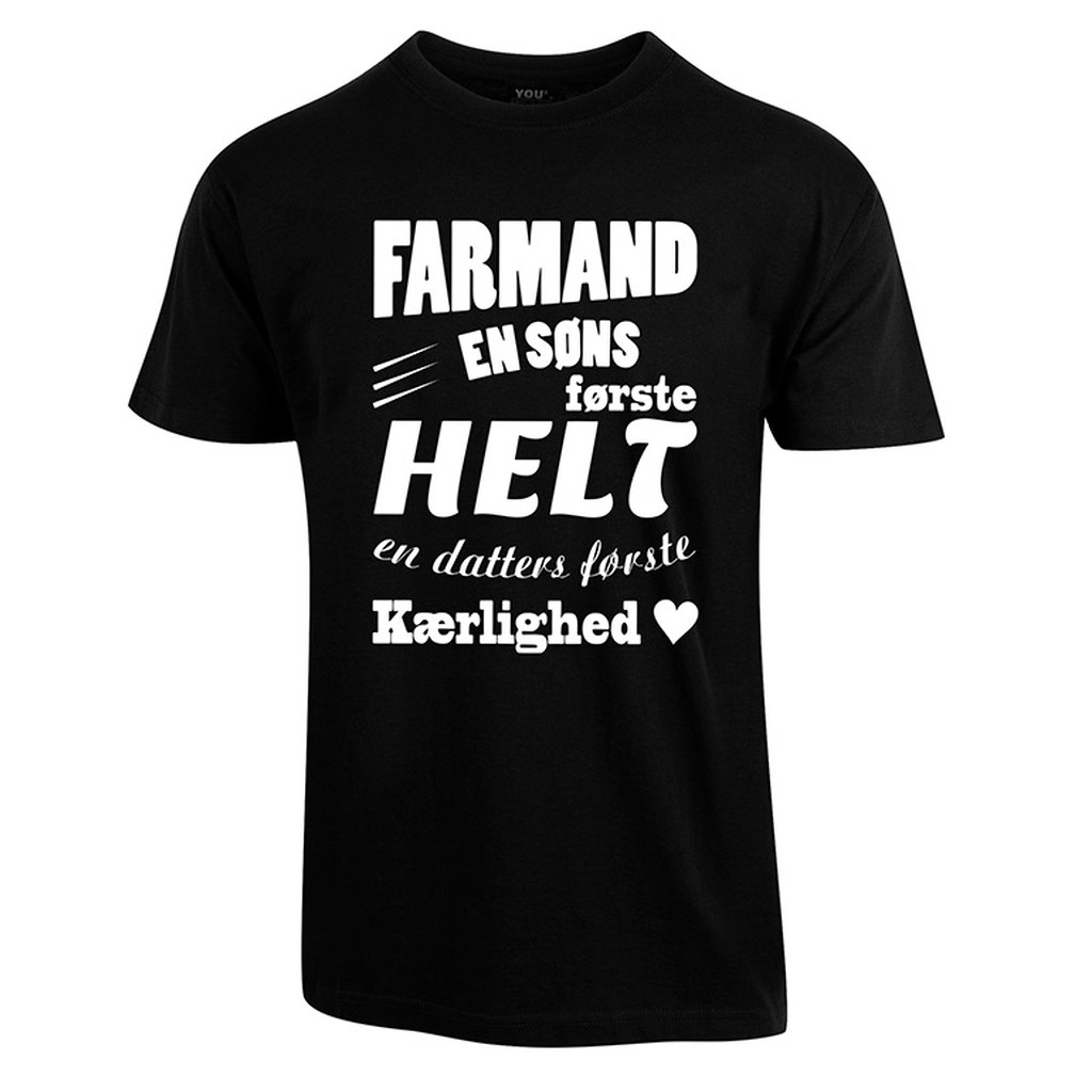Farmand t-shirt - Sort