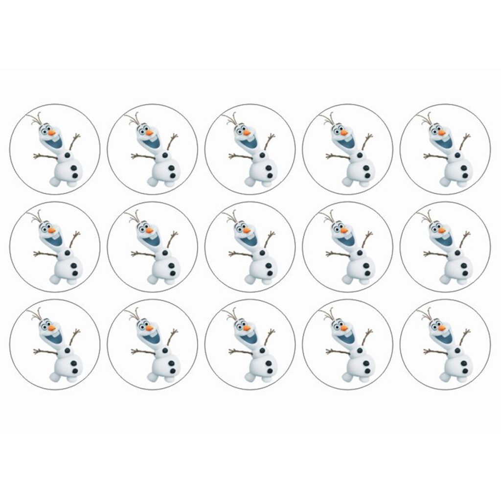 Frozen muffins sukkerprint - Olaf
