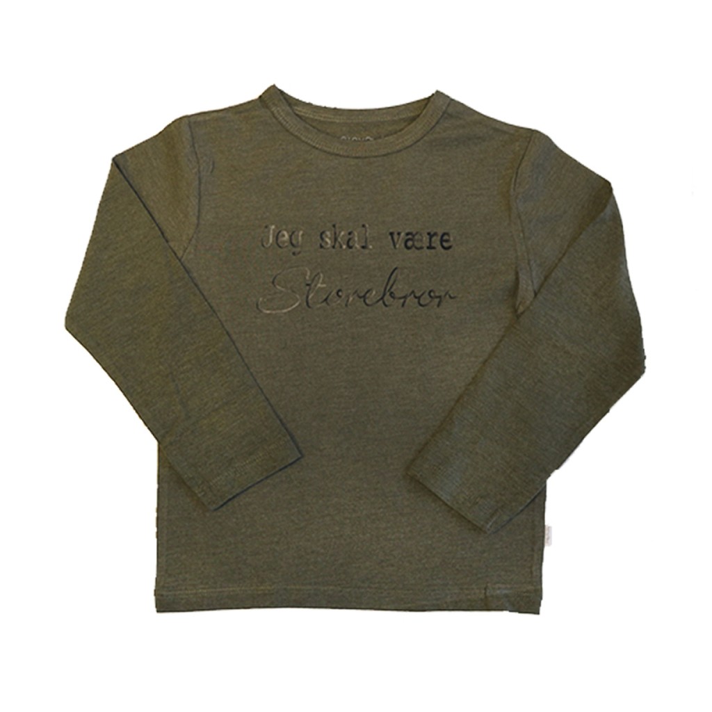 Storebror t-shirt fra Minymo - Jeg skal være storebror