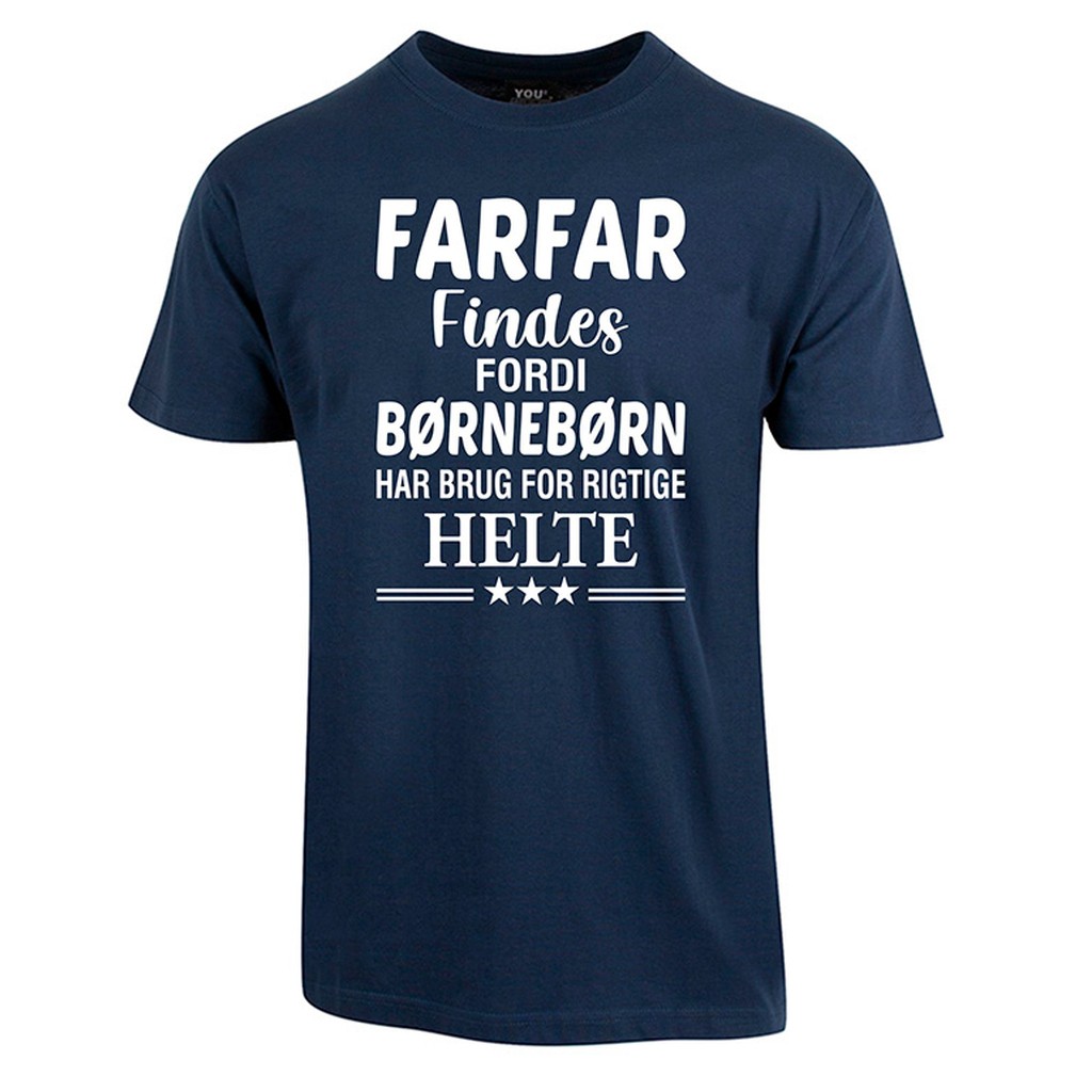 Farfar findes fars dag t-shirt - Navy