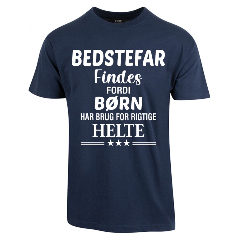 Bedstefar findes fars dag t-shirt - Navy