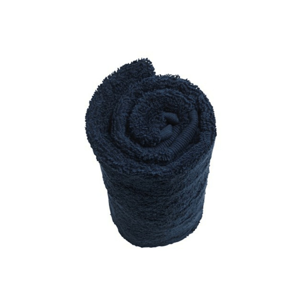 Håndklæde med navn 70x140 cm. - Navy