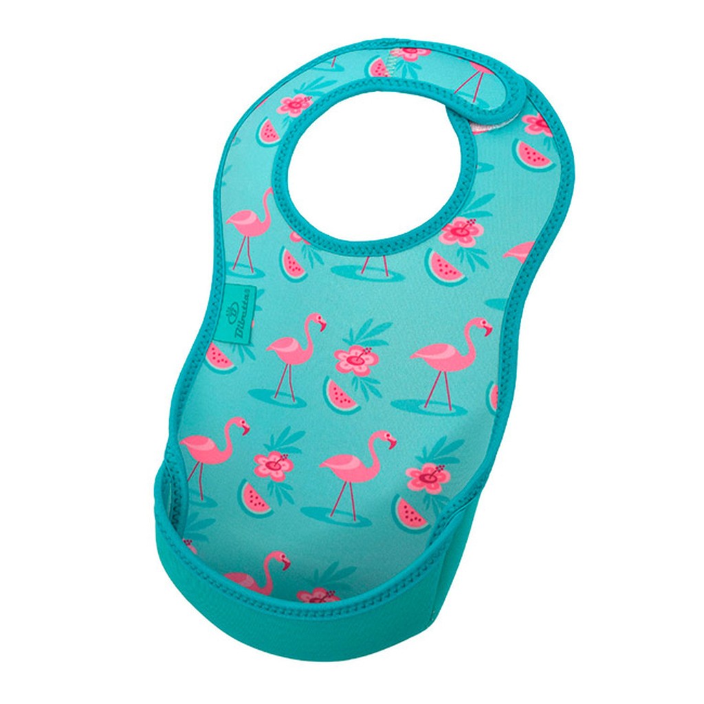 Neopren hagesmæk fra bibetta - Flamingo