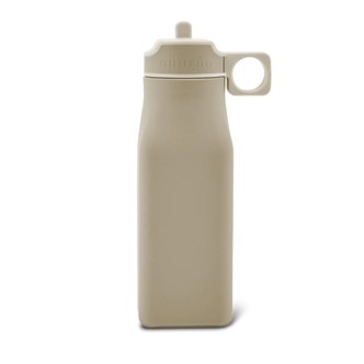 Nuuroo Silikone Drikkedunk med Sugerør 450 ml - Cobblestone