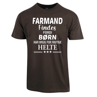 Farmand findes fars dag t-shirt - Mørkegrå