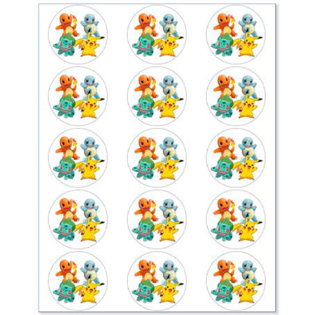 Pokemon muffinskageprint / sukkerprint