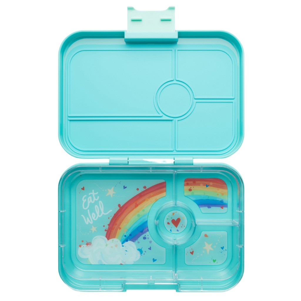 Yumbox Madkasse med 4 rum - Antibes Blue Rainbow