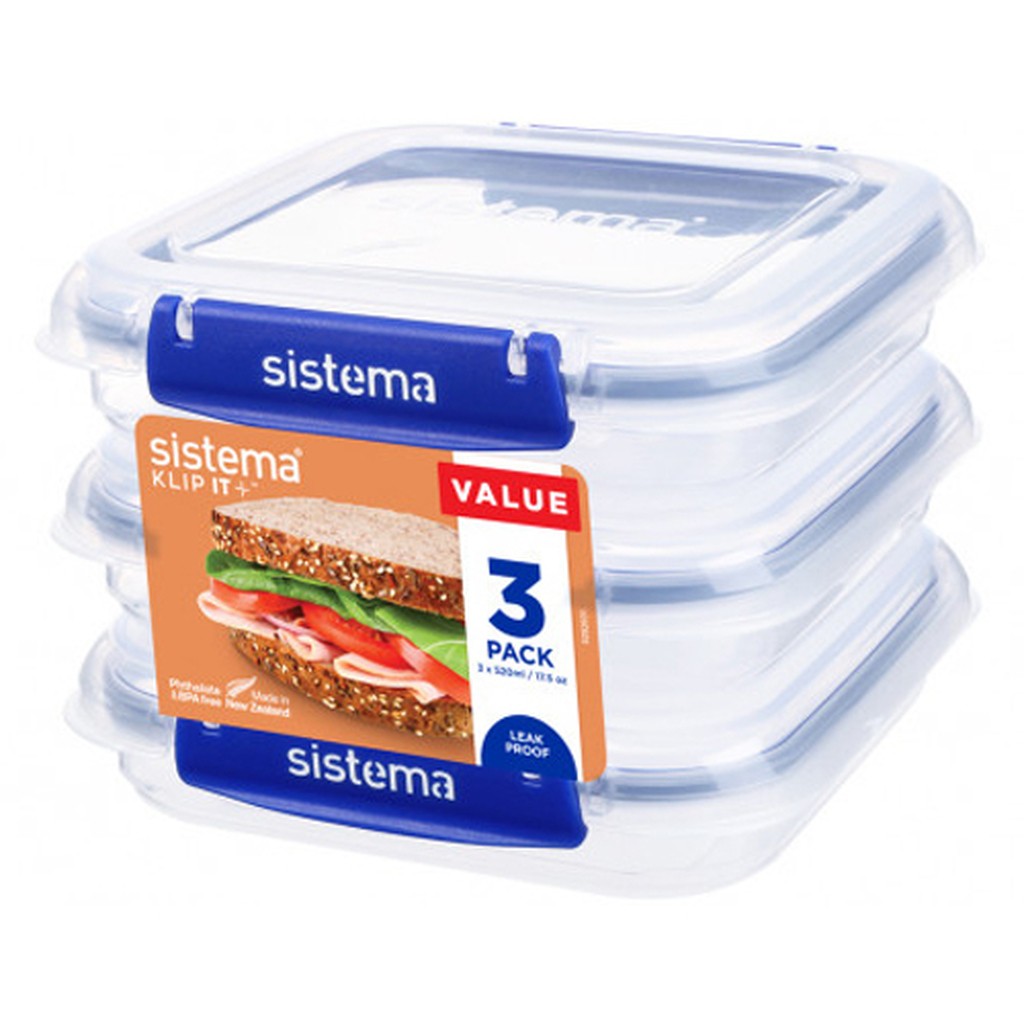 Sistema Klip It Plus 520 ml -  3-pak