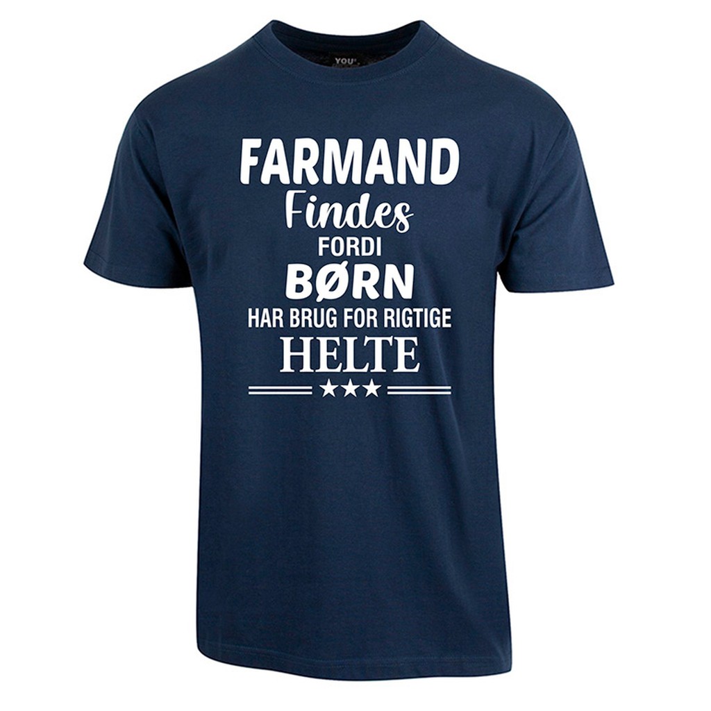 Farmand findes fars dag t-shirt - Navy
