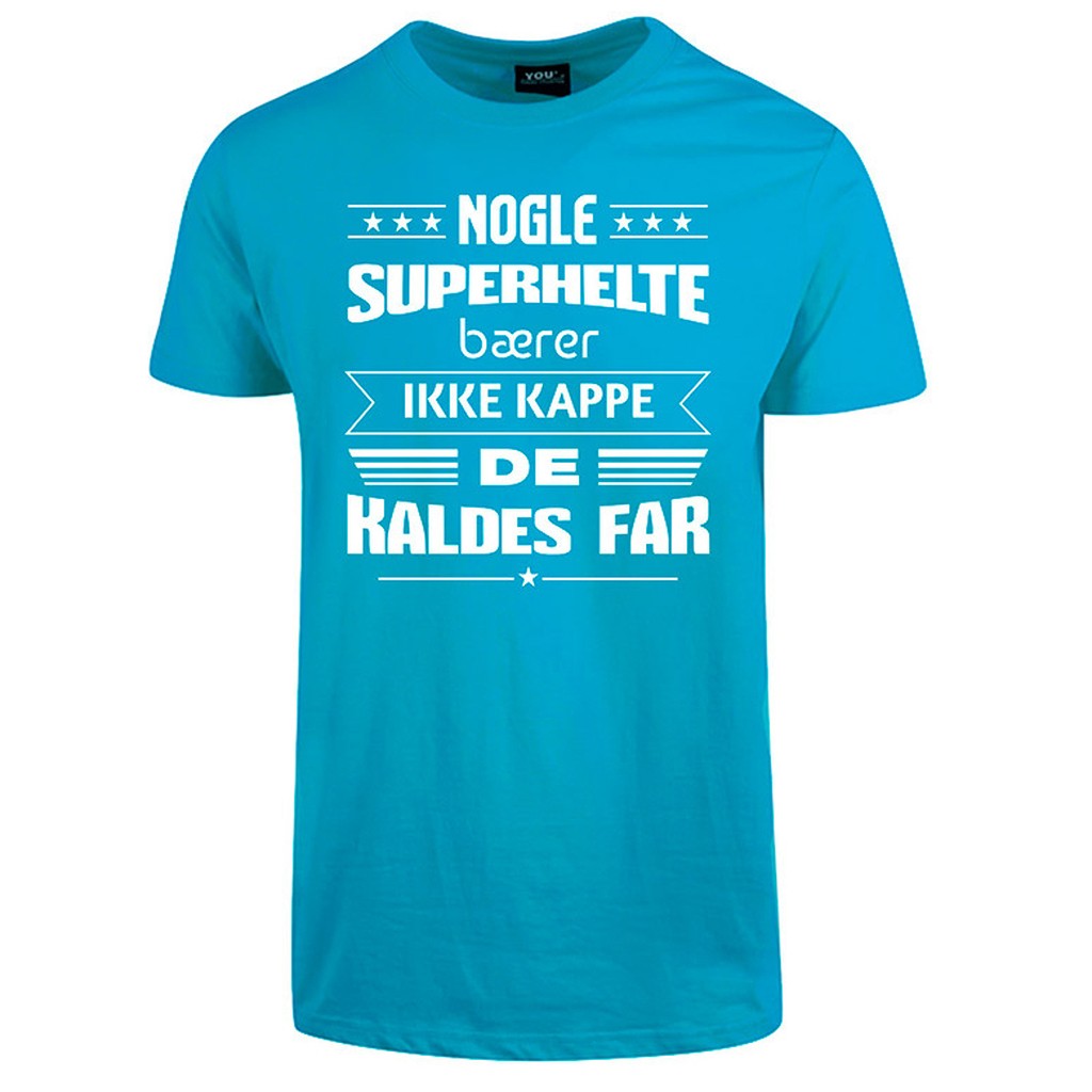Superhelte fars dag t-shirt - Turkis
