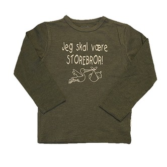 Storebror t-shirt fra Minymo - Jeg skal være storebror