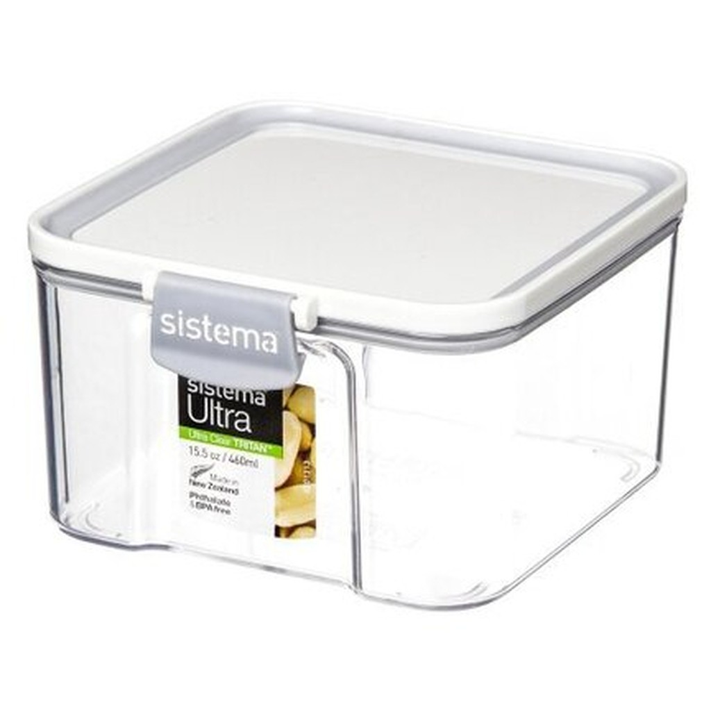 Sistema Ultra 460 ml Beholder  -  Klar Tritan & Lufttæt Låg