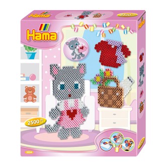 Hama gaveæske Kat og Tilbehør  - Midi perler