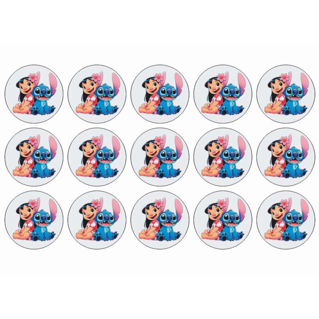 Lilo og Stitch muffins sukkerprint