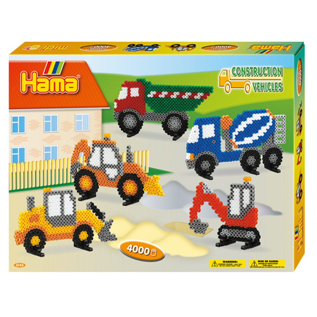 Hama gaveæske Construction Vehicle - Midi perler